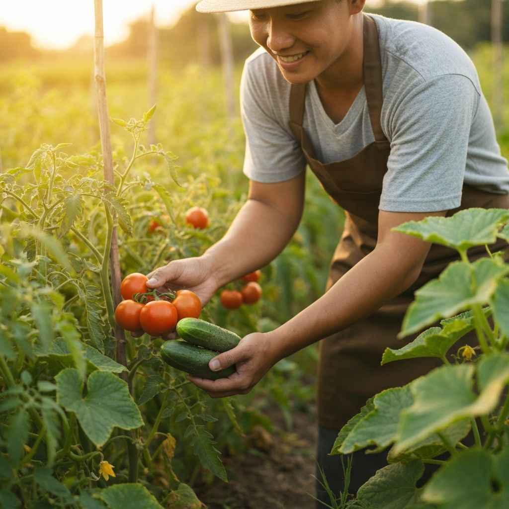 Ernte frischer Lebensmittel