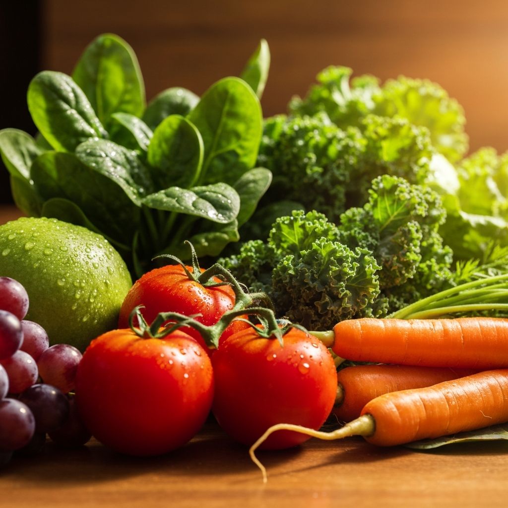 Frische natürliche Lebensmittel